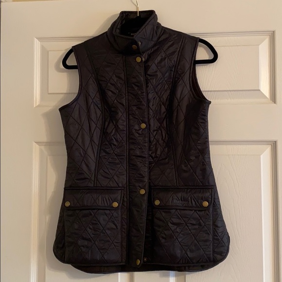 Barbour Wray Gilet Vest Size 6 Navy NWOT - Picture 1 of 4